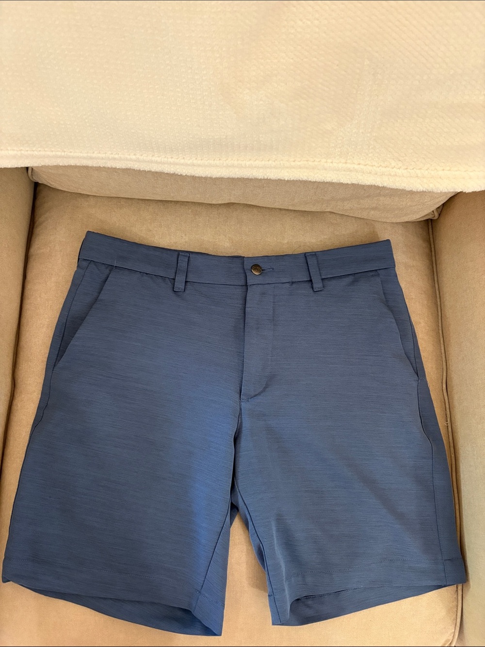 Callaway Men's Slate Blue Flat-Front Golf Shorts